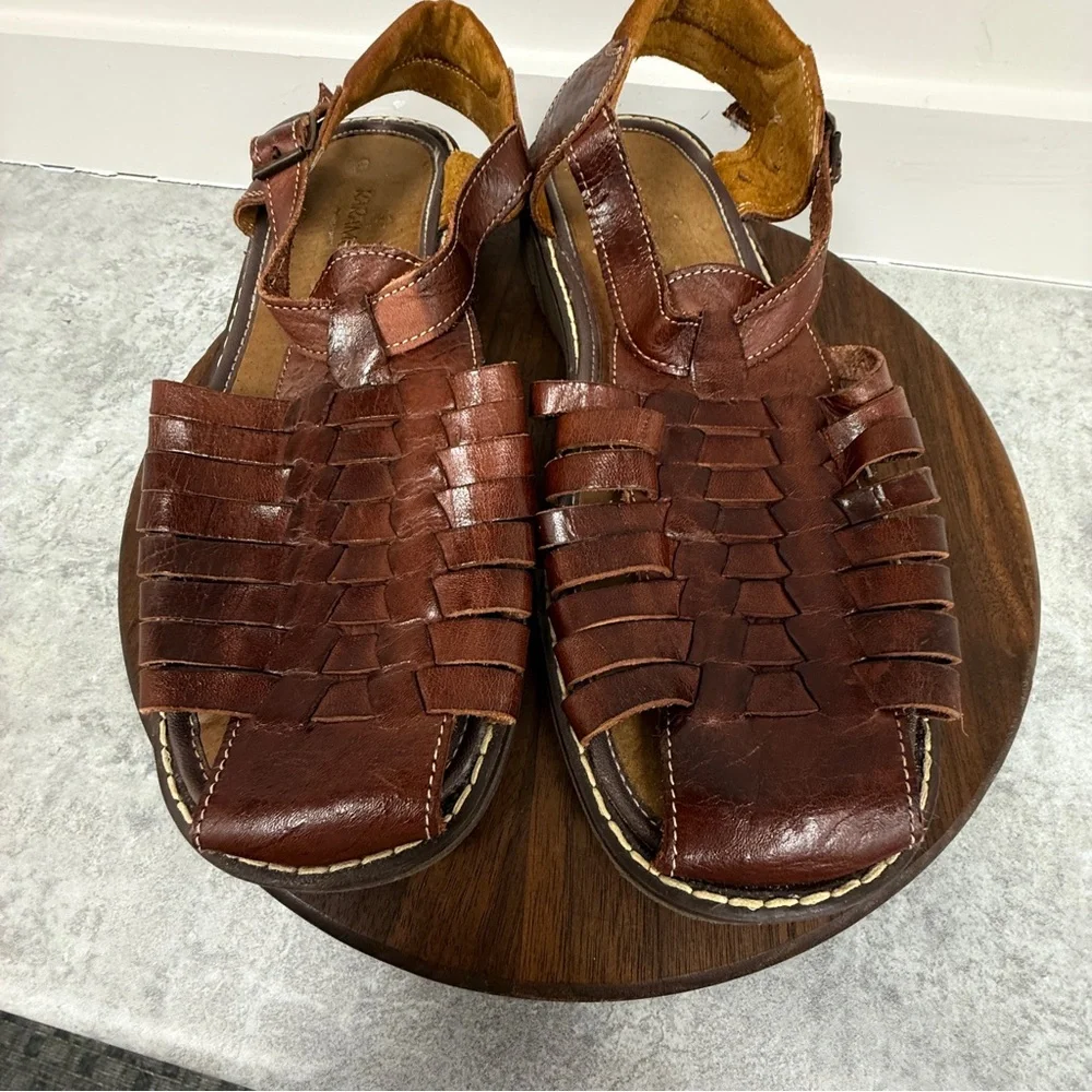 Brown Leather‎ Sandals